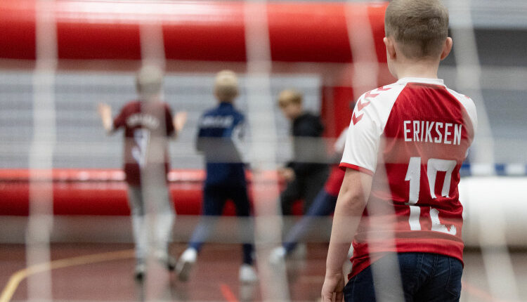 Fanzone før U18 træningskampen mellem Danmark og Finland den 13. november 2024 på Herlev Stadion. Foto: Claus Birch