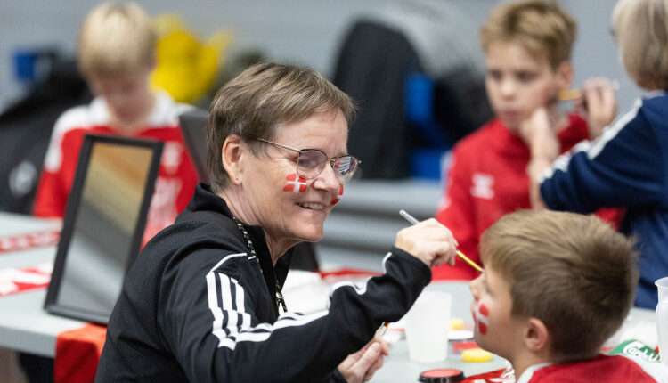 Fanzone før U18 træningskampen mellem Danmark og Finland den 13. november 2024 på Herlev Stadion. Foto: Claus Birch