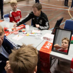 Fanzone før U18 træningskampen mellem Danmark og Finland den 13. november 2024 på Herlev Stadion. Foto: Claus Birch.