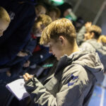 Autografskrivning efter U18 træningskampen mellem Danmark og Finland den 13. november 2024 på Herlev Stadion. Foto: Claus Birch.